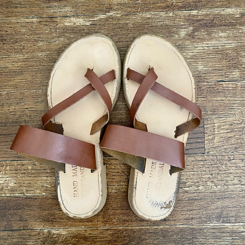 🦋 3/$15 Authentic Handmade Greek Leather Sandals